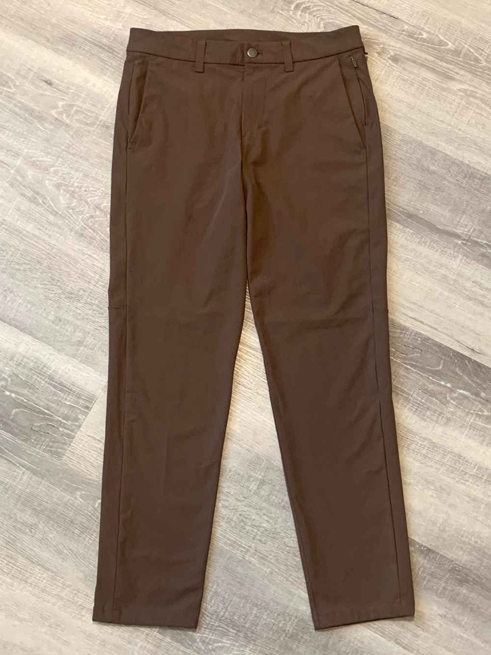 Lululemon Commission Slim-Fit ABC Pants Warpstreme™ Mocha Brown Men's 31 x 29 - Picture 4 of 7